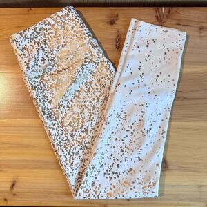 ZYIA Active White Stay Gold Light n Tight Hi-Rise 7/8 Leggings Size 6-8